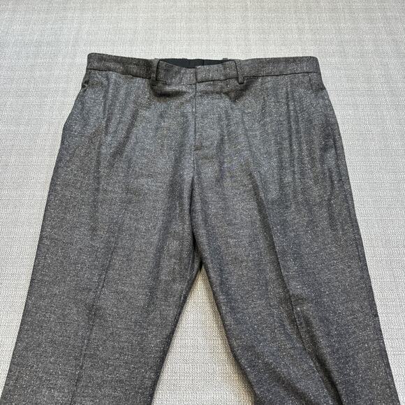 Theory Pants Mens 36 Gray Jake W Heyward Wool Silk Blend Dress Trousers Modern - Picture 3 of 9